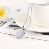 SHEIL Love Heart&Paw Engraved Cremation Jewelry Ash Holder Pendant Necklace Keepsake Urn Necklace for Dog view 3