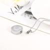 SHEIL Love Heart&Paw Engraved Cremation Jewelry Ash Holder Pendant Necklace Keepsake Urn Necklace for Dog view 4