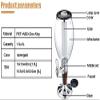 Beer Tower Dispenser Drink Beverage Dispenser Beer Tower Drink Dis1.5L/3L Beer Tower Dispenser With Removable Ice Tube, Drink Dispenser With Spigot For Parties Bars Buffetspenser With Double Tap, 3L, view 4