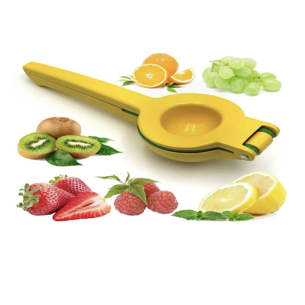 GLADIN Lemon Squeezer, citrus juicer Manual hand juicer Hand Press Ergonomic Heavy Duty Aluminum Orange Squeezer, Lime squeezer, Green Part not included