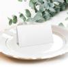 2 x 3,5"Plain White Folding Tent Cards (Set of 100) - 4x3,5"Folds to 2x3,5"Simple Blank Card Stock for Writing, Stamping, Drawing-Make Your Own Note, Thank You Cards, Seating Place Cards for Weddings view 2