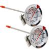 Candy Oil Frying Thermometer Turkey Thermometerwith Clip (2 Pack and 8 Inch Probe - Best Candy Thermometer for Candy Making,Tall pots,Candle,Candy Making,Deep Frying view 1