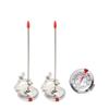 Candy Oil Frying Thermometer Turkey Thermometerwith Clip (2 Pack and 8 Inch Probe - Best Candy Thermometer for Candy Making,Tall pots,Candle,Candy Making,Deep Frying view 4