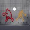 Basketball Player 266-E230 Cookie Cutter Silhouette view 2