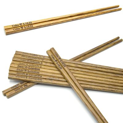 Personalized Reusable Chopsticks Wooden Chop Sticks for Beginners Custom Engraved Chopsticks Chinese Christmas Gifts Housewarming Gifts Unique House Warming Gifts for New Home (140PC)