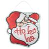 Glory Haus, Ho Ho Ho Santa Burlee Christmas Door Wreath Hanger view 1