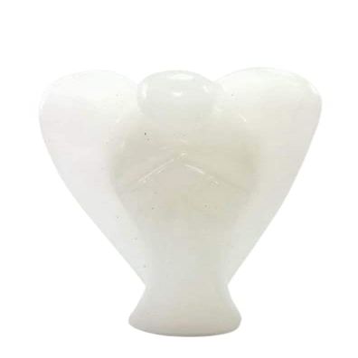 White Jade Angel Jade White Jade Natural Stone Angel Crystal Healing Stone