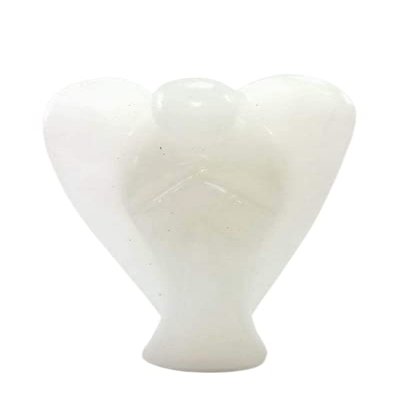 White Jade Angel Jade White Jade Natural Stone Angel Crystal Healing Stone