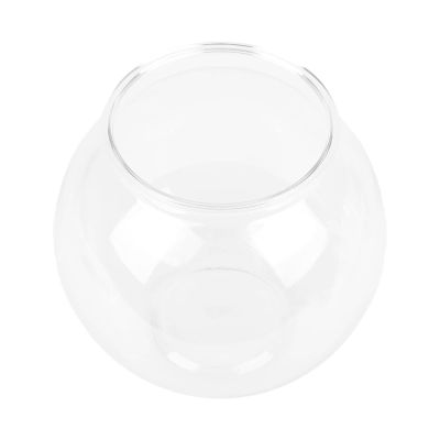 Round Fish Bowl, Break Proof Plastic Multipurpose Durable Fish Tanks for Desk for Decorations