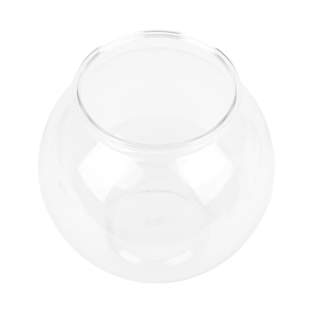 Round Fish Bowl, Break Proof Plastic Multipurpose Durable Fish Tanks for Desk for Decorations