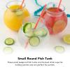 Round Fish Bowl, Break Proof Plastic Multipurpose Durable Fish Tanks for Desk for Decorations view 3