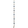 Hanging Decorative Ceramic Porcelain Sailor Balls on a Rope Tsugo Collection (White & Light Blue) view 1
