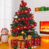 Kingdder 16.4 ft Christmas Garland with Light,Multicolor, Red view 2