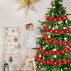 Kingdder 16.4 ft Christmas Garland with Light,Multicolor, Red view 3