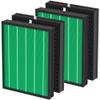 400/400S Replacement Air Filters Set for Coway AIRMEGA MAX2 400 400s 400(G) 400s(G) Purifier 2-in-1 of MAX 2 Green H13 True HEPA Filter and Activated Carbon Filter, 4 Pcs (2 Sets) view 1