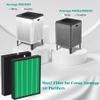 400/400S Replacement Air Filters Set for Coway AIRMEGA MAX2 400 400s 400(G) 400s(G) Purifier 2-in-1 of MAX 2 Green H13 True HEPA Filter and Activated Carbon Filter, 4 Pcs (2 Sets) view 2