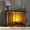 Fire Beauty Fireplace Screen with Hinged Doors, Powder Coated Steel Frame, Metal Mesh, Handcrafted Solid Steel,Decorative Design view 2