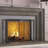 Fire Beauty Fireplace Screen with Doors, Handcrafted Solid Steel, Heavy Duty Metal Mesh, Powder Coat Finish, Spark Guard view 4