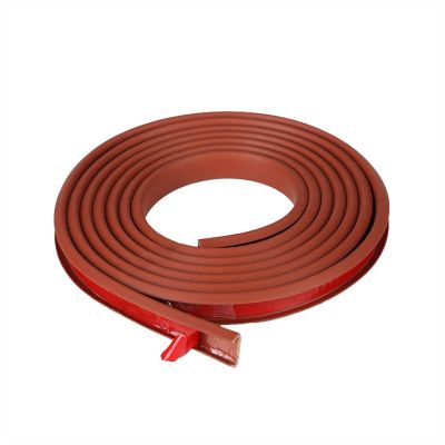 12m U Channel Edge Trim PVC Molding Trim Flexible Self Adhesive U Channel Molding Trim, for Cabinet, Plywood, Table, Edge Protector (Color : Brown, Size : 20mm)
