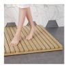 ZXCVBAS Bamboo Wood Bath Mats,Bamboo Duckboard Bath Mat,Non Slip Bathmat, Wooden Rug for Shower Tub Spa and Sauna Floors for Bathroom Showers, Bathtubs, Floors,Customizable,75x120cm/30x47in view 1