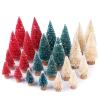 30 Pcs Bottle Brush Trees Christmas Decorations Indoor, Red Blue Yellow Miniature Christmas Tree, Mini Christmas Tree with 4Sizes for Christmas Decor view 2