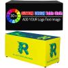 Custom Tablecloth Cover with Business Logo Text Personalized Fitted Table Clothes for 4 Ft Rectangle Tables for Tradeshow Events Party view 1
