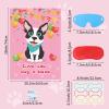 Fowecelt Pin The Bone on The Dog Party Game with 48 Pcs Bone, Blindfold, Poster & Adhesives for Kids' Dog Themed Birthday Party Supplies view 3
