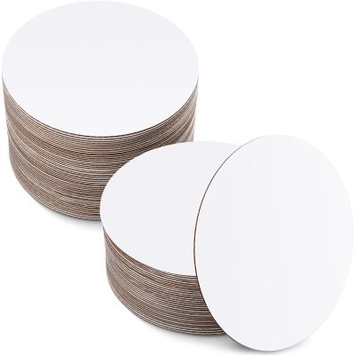50 Pack Cake Boards, White Cake Boards 10 Inch Round, Circle Cardboard Base Board, Disposable Oil-Proof Cardboard Base for Baking Pizza Birthday Wedding Dessert Decorating(10 Inch)