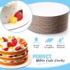 50 Pack Cake Boards, White Cake Boards 10 Inch Round, Circle Cardboard Base Board, Disposable Oil-Proof Cardboard Base for Baking Pizza Birthday Wedding Dessert Decorating(10 Inch) view 3