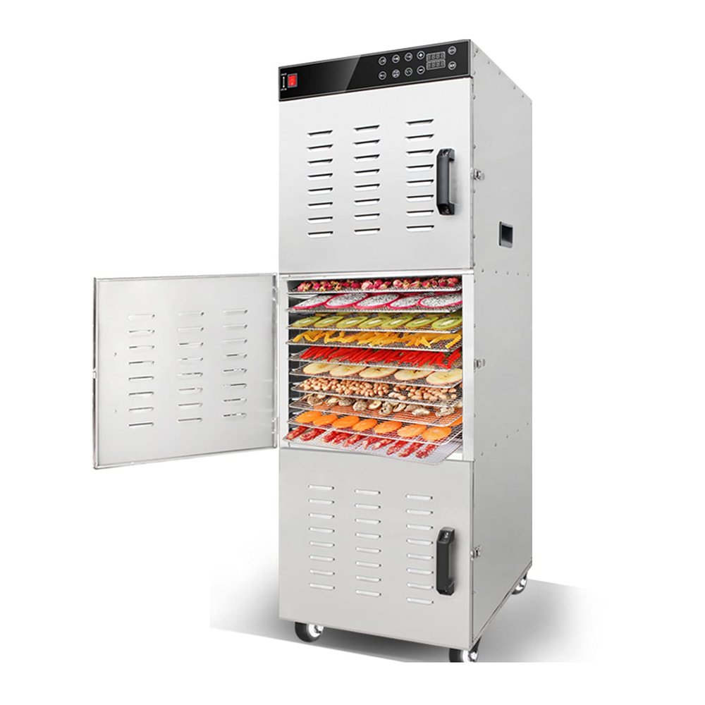 LGXEnzhuo Stainless steel 30 Layer Food Dehydrator Fruit Vegetable Dry Machine Pet Food Dryer Food Dehydrator for Fruit Vegetable Herbs Dog Treats Meat Drying 110V 86-194 2400W