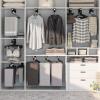 JIAOCKJIAO Extendable Pull-Out Closet Valet Rod,Wardrobe Hanging Clothes Rod,Silent Double Slide Rail Load-Bearing 30kg,for Clothing Storage Retractable Clothes Hanger Pants Rack view 2