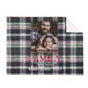 POPCUSTOMS Custom Flannel Blanket Horizontal with Photo Personalized Bedding Throw for Adult Customized Blankets Sofa Throws Using Picture for Father Day view 1