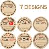 Fancy Land 500Pcs Homemade with Love Stickers with Lines Jar Canning Labels for Baked Packaging Cookie Bags Roll 2 view 2