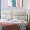 King Size Headboard Pillow Fleece Wedge Bed Rest Reading Pillow Backrest Lumbar Support Pad Breathable Wall Pillow Bolster Cushion with Removable Cover,A,No headboard 59"/150cm view 1