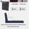 King Size Headboard Pillow Fleece Wedge Bed Rest Reading Pillow Backrest Lumbar Support Pad Breathable Wall Pillow Bolster Cushion with Removable Cover,A,No headboard 59"/150cm view 4