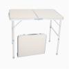 VERYKE Aluminum Alloy Folding Table Portable Camping Table Waterproof and Rust Resistant Portable Desk with Handle Case for Outdoor Camp Traveling Beach 35.43 x 23.62 x 27.56White view 1
