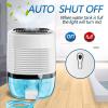 Posdry Dehumidifiers for Home 27oz(800ml) Small Auto Shut off Dehumidifiers with Drain Hose,Portable Ultra Quiet Mini Dehumidifier Effective for Bathroom, Basement, Garage, RV, Gun Safe, Closet view 3