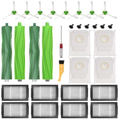 ANBOO 22-Piece Replacement Parts for iRobot Roomba i3+, i4+, i7+, j7+, and E-Series  Includes 4 Multi-Surface Brushes and 8 High-Efficiency Filters