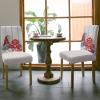 Dining Chair Slipcover, Christmas Cartoon Gnome Red Tree Wood Grain Board Winter Decoration Stretch Kitchen Chair Covers Removable Parsons Chair Protector Covers for Dining Room Party, Set of 6 view 3