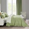 DaisyHuang Oversized Bedspread - Queen Size Bedding Cover - Modern & Contemporary Coverlet Set, Real Stitching, Reversible, Lightweight, 5 Piece, Sage Green view 2