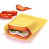 Quotidian Lemon Yellow Flat Large Greaseproof Paper Sandwich Bags 6 3/4" x 8'' (17 x 20.3cm) Pack of 100 - Party Favors Cookies Pastry Food Wraps view 1