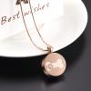 SHEIL Stainless Steel Dog Bone Round Cremation Urn Pendant Necklace Ash Keepsake Urn Necklace for Pet Dog Cat view 2