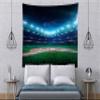 BELECO Baseball Tapestry Wall Hanging 106x70 Inch Baseball Stadium at Night Sports Field Tapestry Wall Art for Adults Children Boys Dorm Bedroom Living Room Decor, Baseball Theme Party Decorations view 3