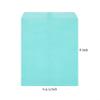 Quotidian Aqua-Blue Flat Large Greaseproof Paper Sandwich Bags 6 3/4" x 8'' (17 x 20.3cm) Pack of 100 - Cookies Pastry Food Snack Baggies view 2