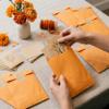 Quotidian Orange Flat Large Greaseproof Paper Sandwich Bags 6 3/4" x 8'' (17 x 20.3cm) Pack of 100 - Cookies Pastry Food Snack Wraps Baggies view 3