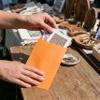 Quotidian Orange Flat Large Greaseproof Paper Sandwich Bags 6 3/4" x 8'' (17 x 20.3cm) Pack of 100 - Cookies Pastry Food Snack Wraps Baggies view 4
