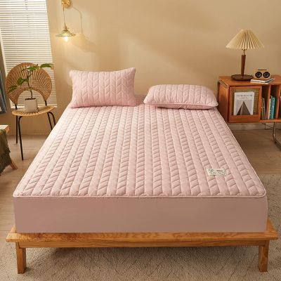 TRGCJGH Mattress Protector Thick Mattress Topper Twin All Season Down Alternative Cozy Bedding with 1.9-14.9 Inch Deep Pocket,Pink-135 * 190cm(53.1 * 74.8in)