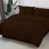 8-Piece Bed in A Beg 100% Cotton with 600 TC Bedding Comforter Set Includes-1 Pinch Pleated Comforter,2 Shams,4 PC Bed Sheet Set-1 Bed Skirt-Chocolate | Eastern King Best Bedding Collection view 1