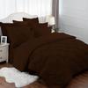 8-Piece Bed in A Beg 100% Cotton with 600 TC Bedding Comforter Set Includes-1 Pinch Pleated Comforter,2 Shams,4 PC Bed Sheet Set-1 Bed Skirt-Chocolate | Eastern King Best Bedding Collection view 2