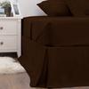 8-Piece Bed in A Beg 100% Cotton with 600 TC Bedding Comforter Set Includes-1 Pinch Pleated Comforter,2 Shams,4 PC Bed Sheet Set-1 Bed Skirt-Chocolate | Eastern King Best Bedding Collection view 3